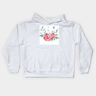 Watercolor Flower Kids Hoodie